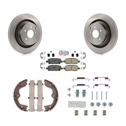 Kit de quincaillerie pour chaussures de frein de stationnement, Rotors à disque arrière, plaquettes en céramique, pour INFINITI Q60