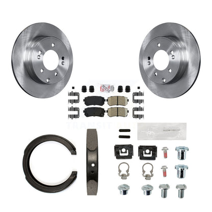 Kit de quincaillerie pour chaussures de stationnement, Rotors à disque arrière, tampons en céramique, pour Hyundai Tucson Kia