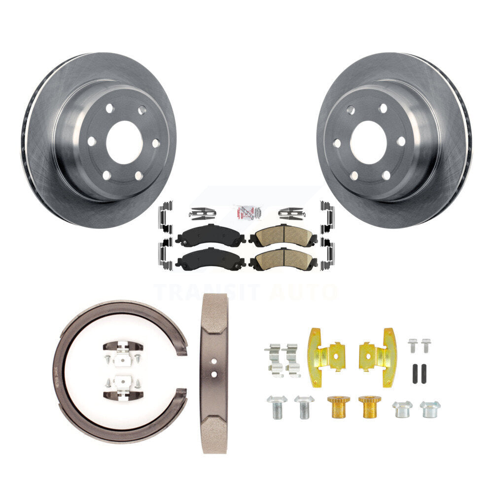 Kit de quincaillerie pour chaussures de stationnement, Rotors à disque arrière, tampons en céramique, pour Chevrolet GMC 1500