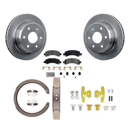 Kit de quincaillerie pour chaussures de stationnement, Rotors à disque arrière, plaquettes semi-métalliques, pour Chevrolet GM