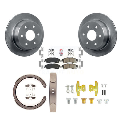 Kit de quincaillerie pour chaussures de stationnement, Rotors à disque arrière, tampons en céramique, pour GMC Chevrolet 1500