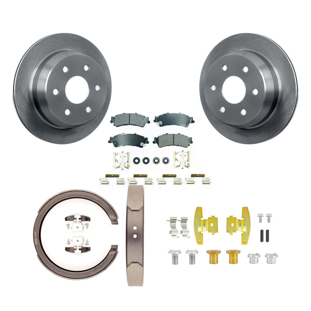Kit de quincaillerie pour chaussures de stationnement, Rotors à disque arrière, plaquettes semi-métalliques, pour GMC Chevrole