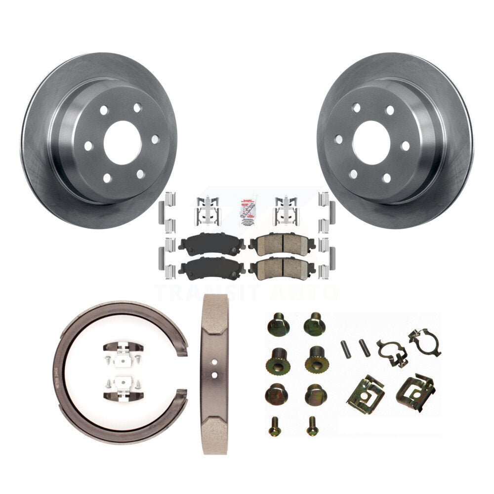 Kit de quincaillerie pour chaussures de stationnement, Rotors à disque arrière, tampons en céramique, pour Chevrolet GMC 1500