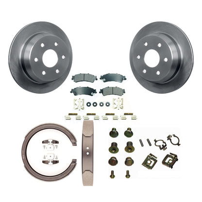 Kit de quincaillerie pour chaussures de stationnement, Rotors à disque arrière, plaquettes semi-métalliques, pour Chevrolet GM