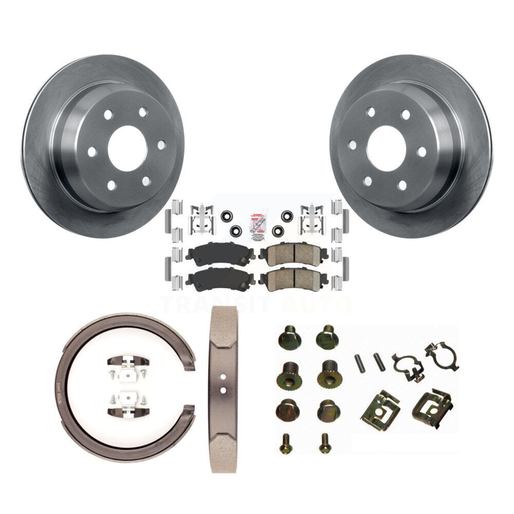 Kit de quincaillerie pour chaussures de stationnement, Rotors à disque arrière, tampons en céramique, pour Chevrolet GMC 1500