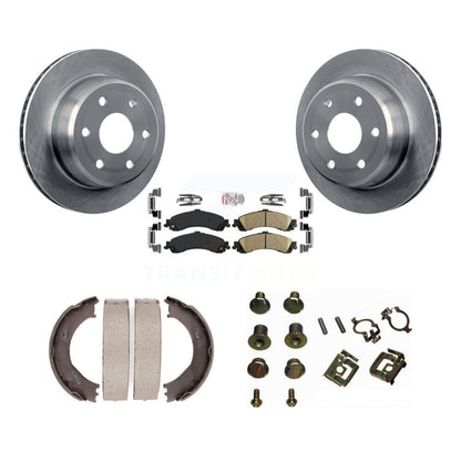 Kit de quincaillerie pour chaussures de stationnement, Rotors à disque arrière, tampons en céramique, pour Chevrolet Silverad
