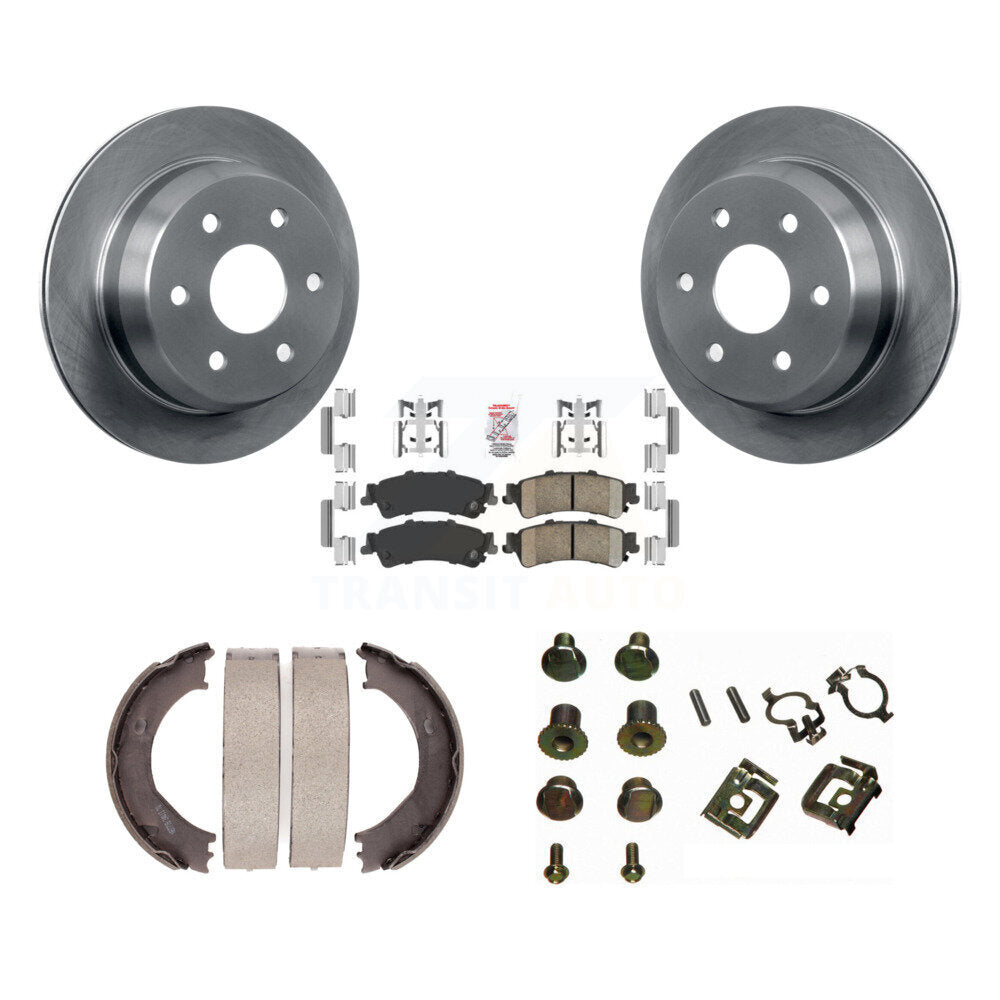 Kit de quincaillerie pour chaussures de stationnement, Rotors à disque arrière, tampons en céramique, pour Chevrolet Silverad