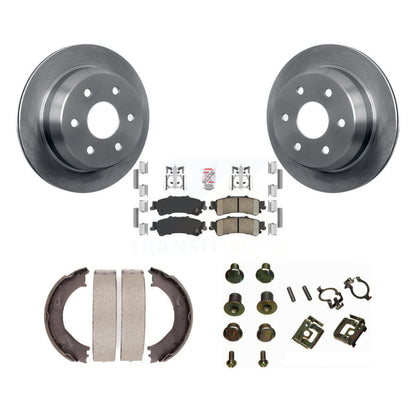 Kit de quincaillerie pour chaussures de stationnement, Rotors à disque arrière, tampons en céramique, pour Chevrolet Silverad