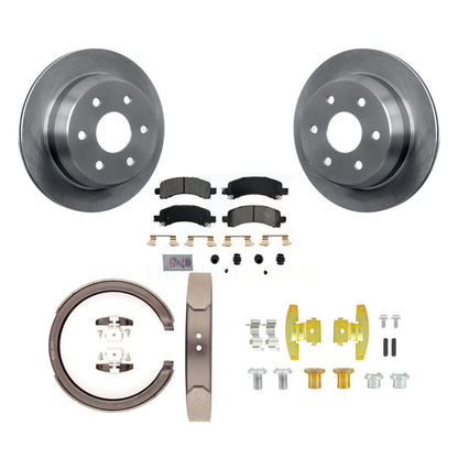 Rotors à disque arrière, patins semi-métalliques, chaussures de stationnement et Kit de quincaillerie pour Chevrole