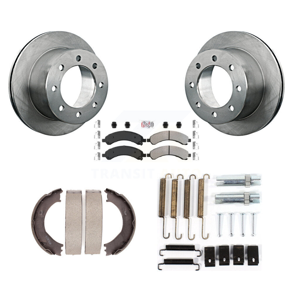 Kit de quincaillerie pour chaussures de stationnement, Rotors à disque arrière, plaquettes semi-métalliques, pour Chevrolet GM