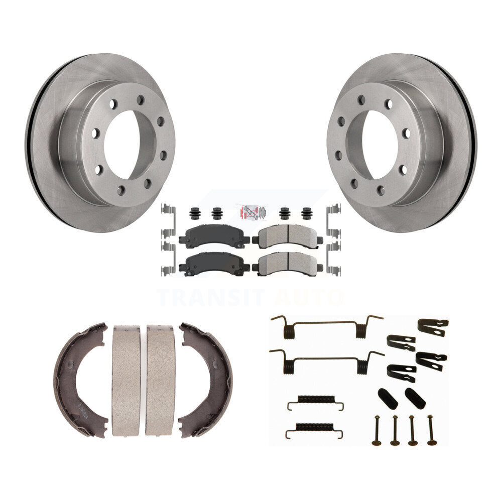 Kit de quincaillerie pour chaussures de stationnement, Rotors à disque arrière, plaquettes semi-métalliques, pour Chevrolet GM