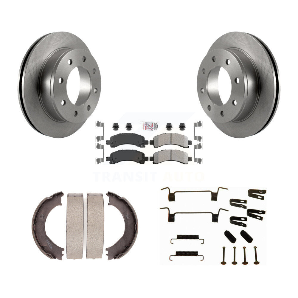 Kit de quincaillerie pour chaussures de stationnement, Rotors à disque arrière, plaquettes semi-métalliques, pour Chevrolet GM