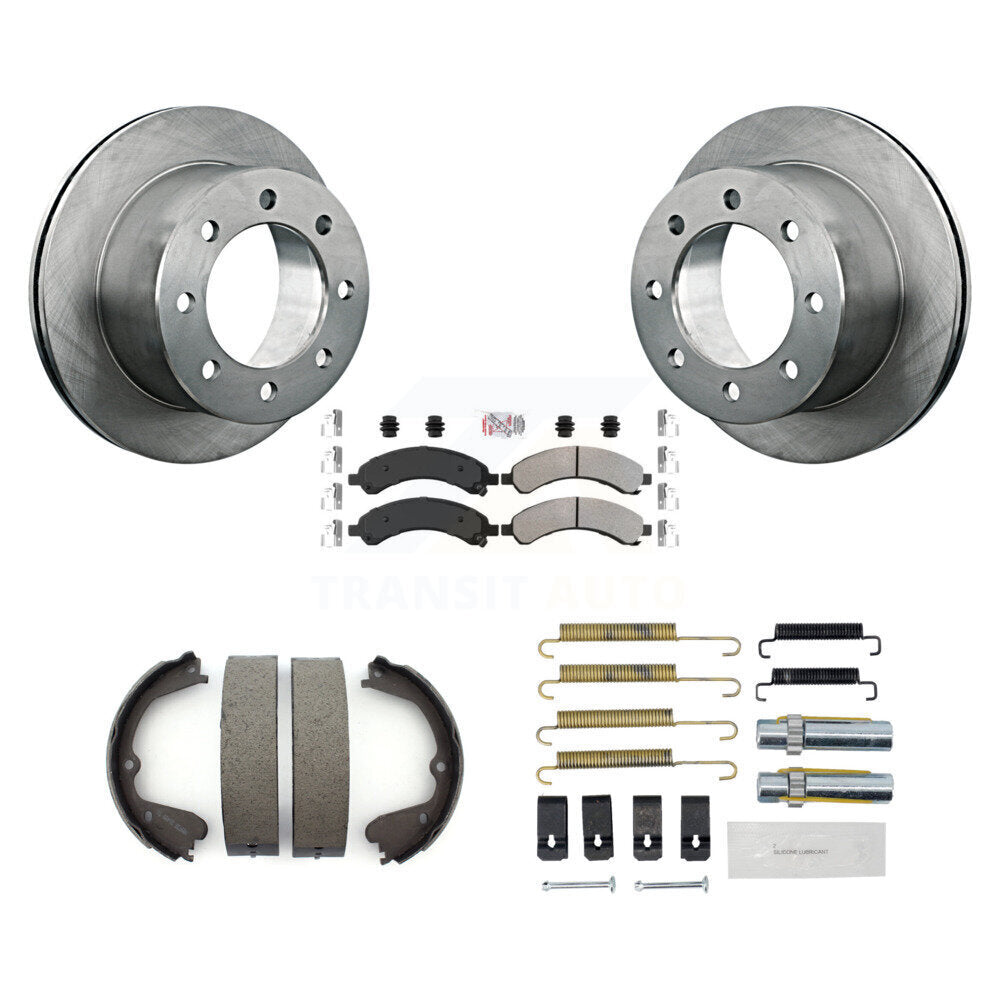 Kit de quincaillerie pour chaussures de stationnement, Rotors à disque arrière, plaquettes semi-métalliques, pour Chevrolet GM