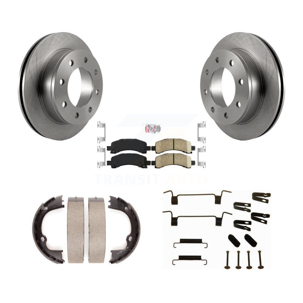 Kit de quincaillerie pour chaussures de stationnement, Rotors à disque arrière, tampons en céramique, pour Chevrolet GMC 2500