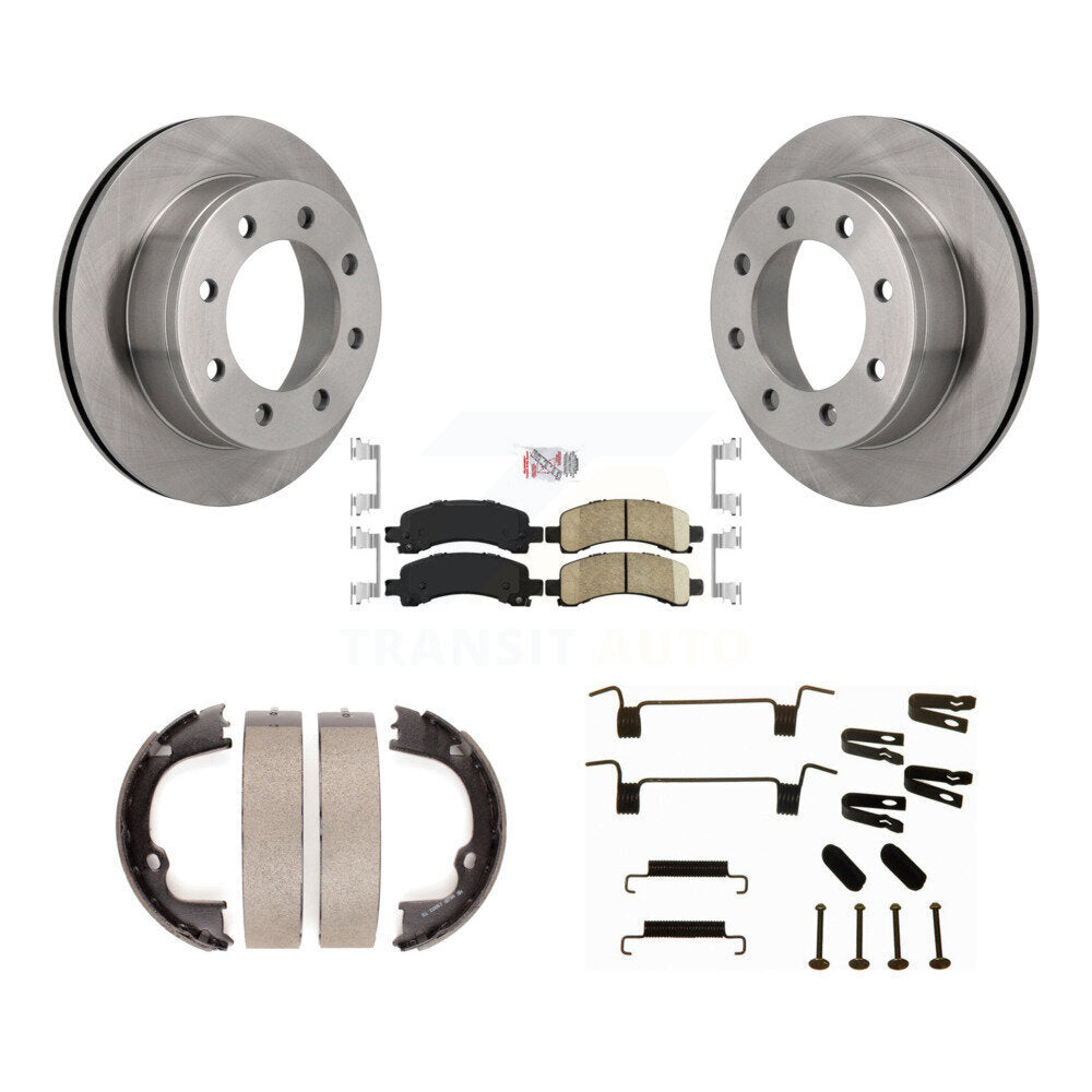 Kit de quincaillerie pour chaussures de stationnement, Rotors à disque arrière, tampons en céramique, pour Chevrolet GMC 2500