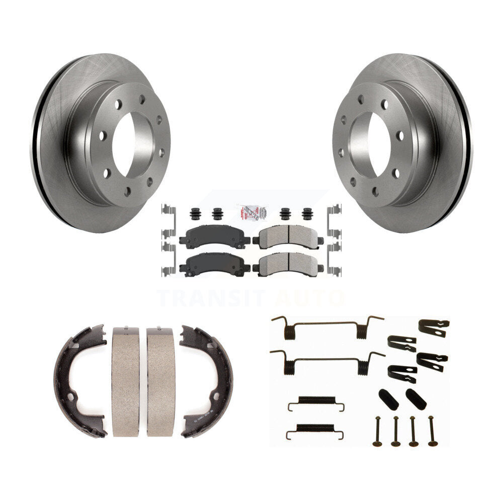 Kit de quincaillerie pour chaussures de stationnement, Rotors à disque arrière, plaquettes semi-métalliques, pour Chevrolet GM