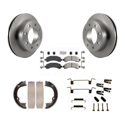 Kit de quincaillerie pour chaussures de stationnement, Rotors à disque arrière, plaquettes semi-métalliques, pour Chevrolet GM