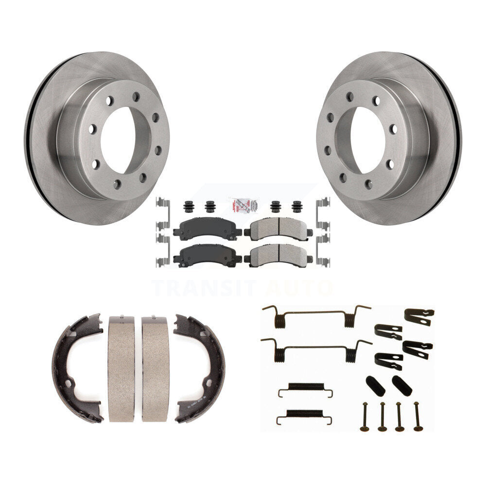 Kit de quincaillerie pour chaussures de stationnement, Rotors à disque arrière, plaquettes semi-métalliques, pour Chevrolet GM