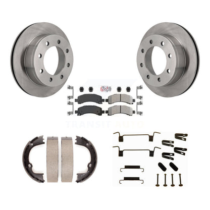 Kit de quincaillerie pour chaussures de stationnement, Rotors à disque arrière, plaquettes semi-métalliques, pour Chevrolet GM