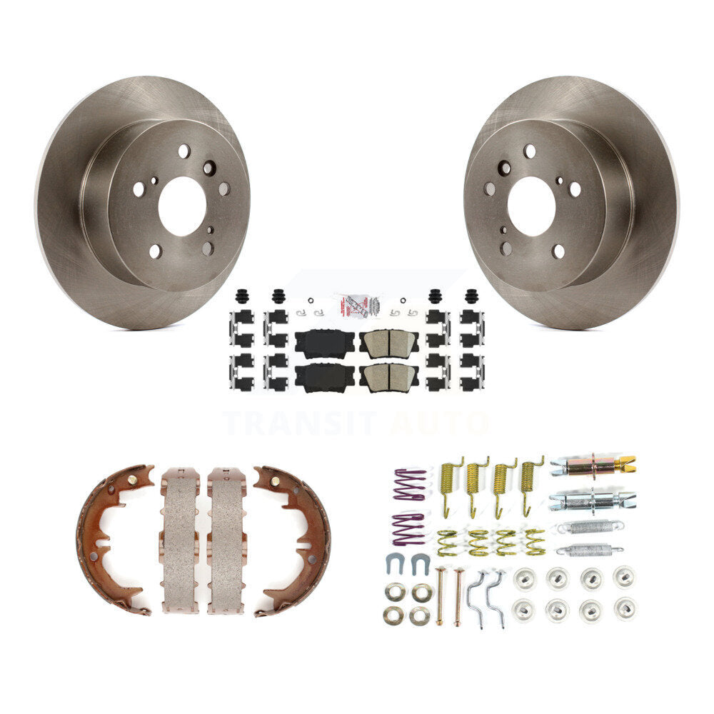 Kit de quincaillerie pour chaussures de stationnement, Rotors à disque arrière, tampons en céramique, pour Toyota Camry Lexus