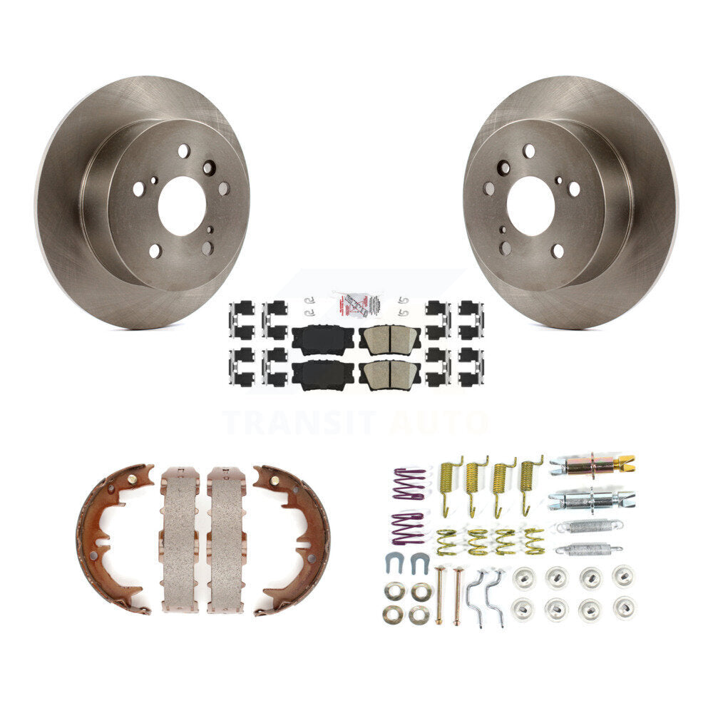 Kit de quincaillerie pour chaussures de stationnement, Rotors à disque arrière, tampons en céramique, pour Toyota Camry Lexus