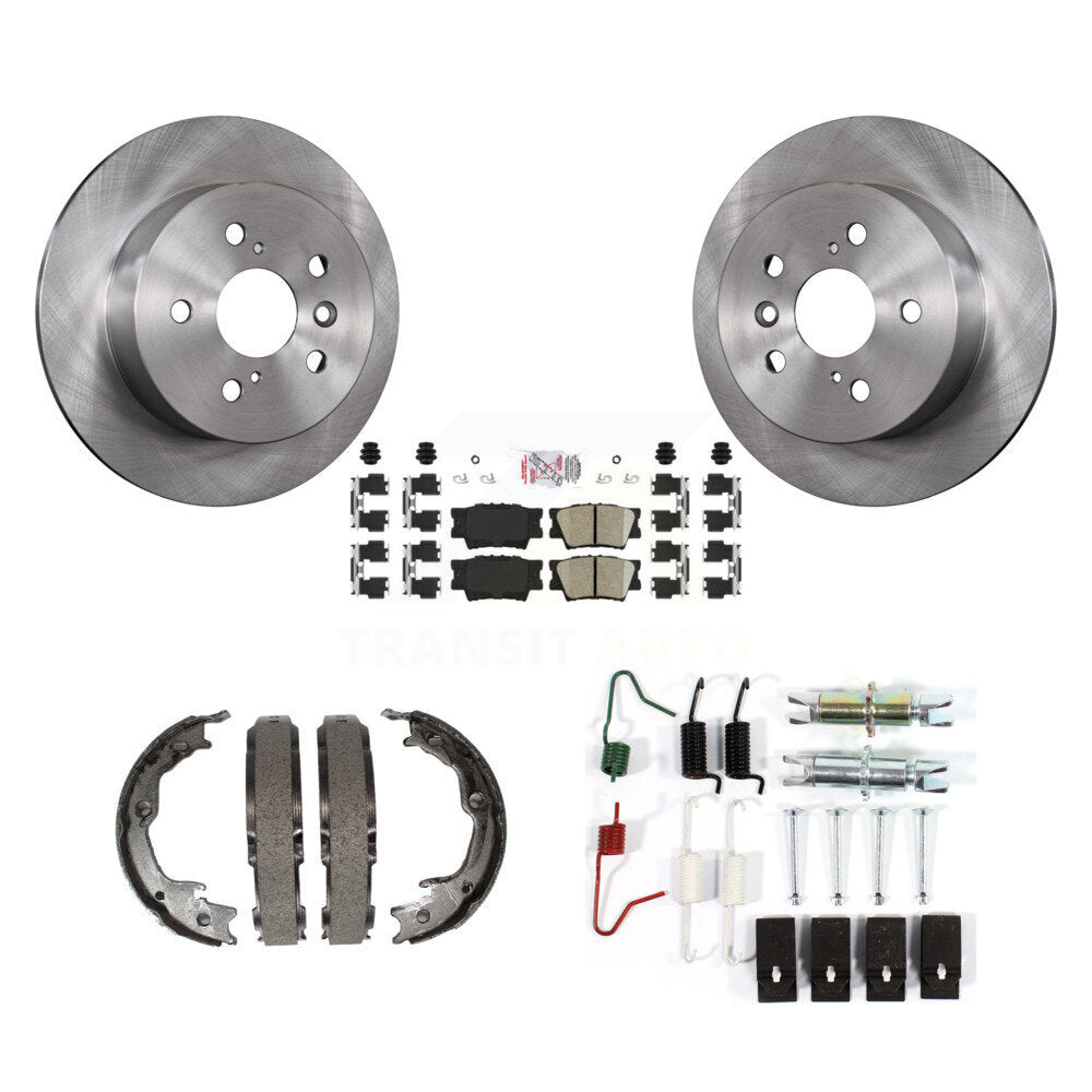 Kit de quincaillerie pour chaussures de stationnement, Rotors à disque arrière, tampons en céramique, pour Toyota Camry Lexus