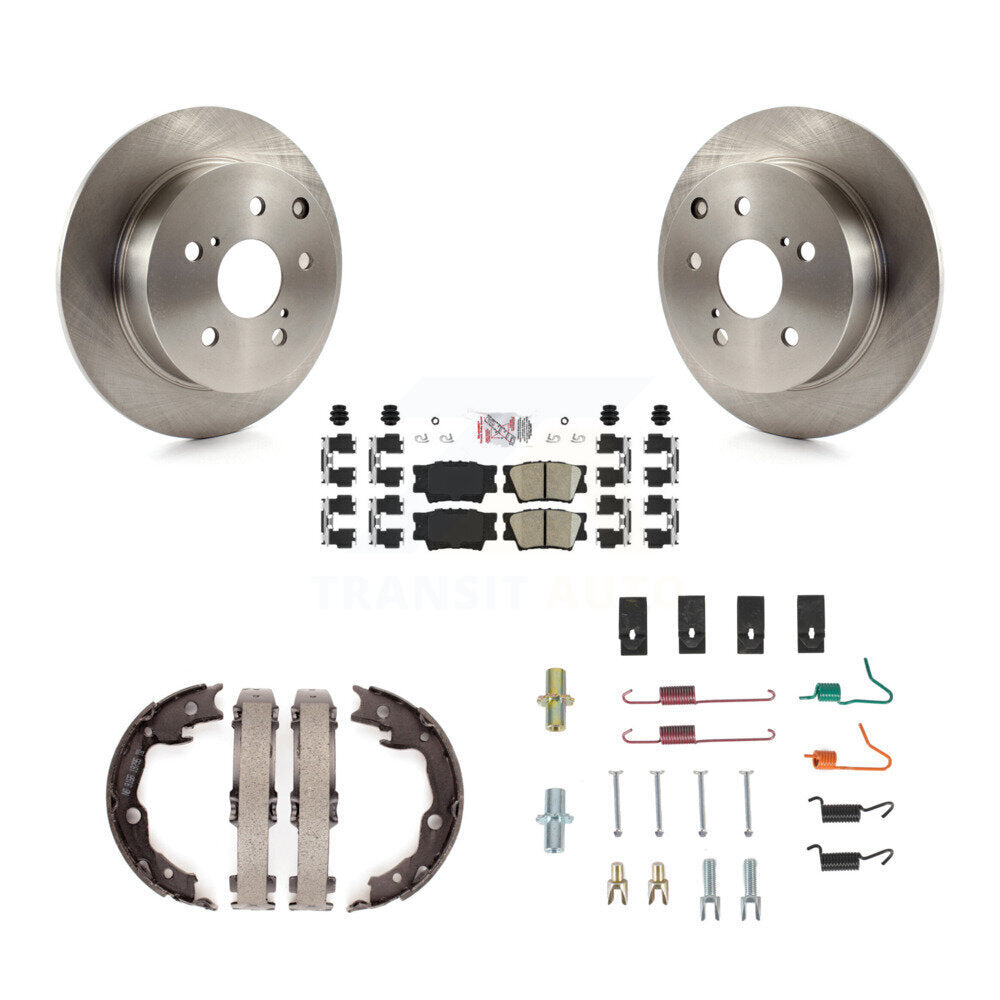 Kit de quincaillerie pour chaussures de stationnement, Rotors à disque arrière, tampons en céramique, pour Toyota Matrix Vibe