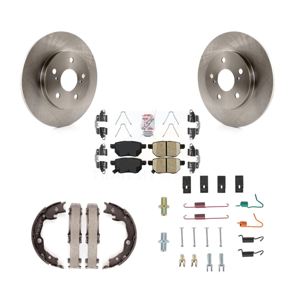 Kit de quincaillerie pour chaussures de stationnement, Rotors à disque arrière, tampons en céramique, pour Toyota Matrix Vibe
