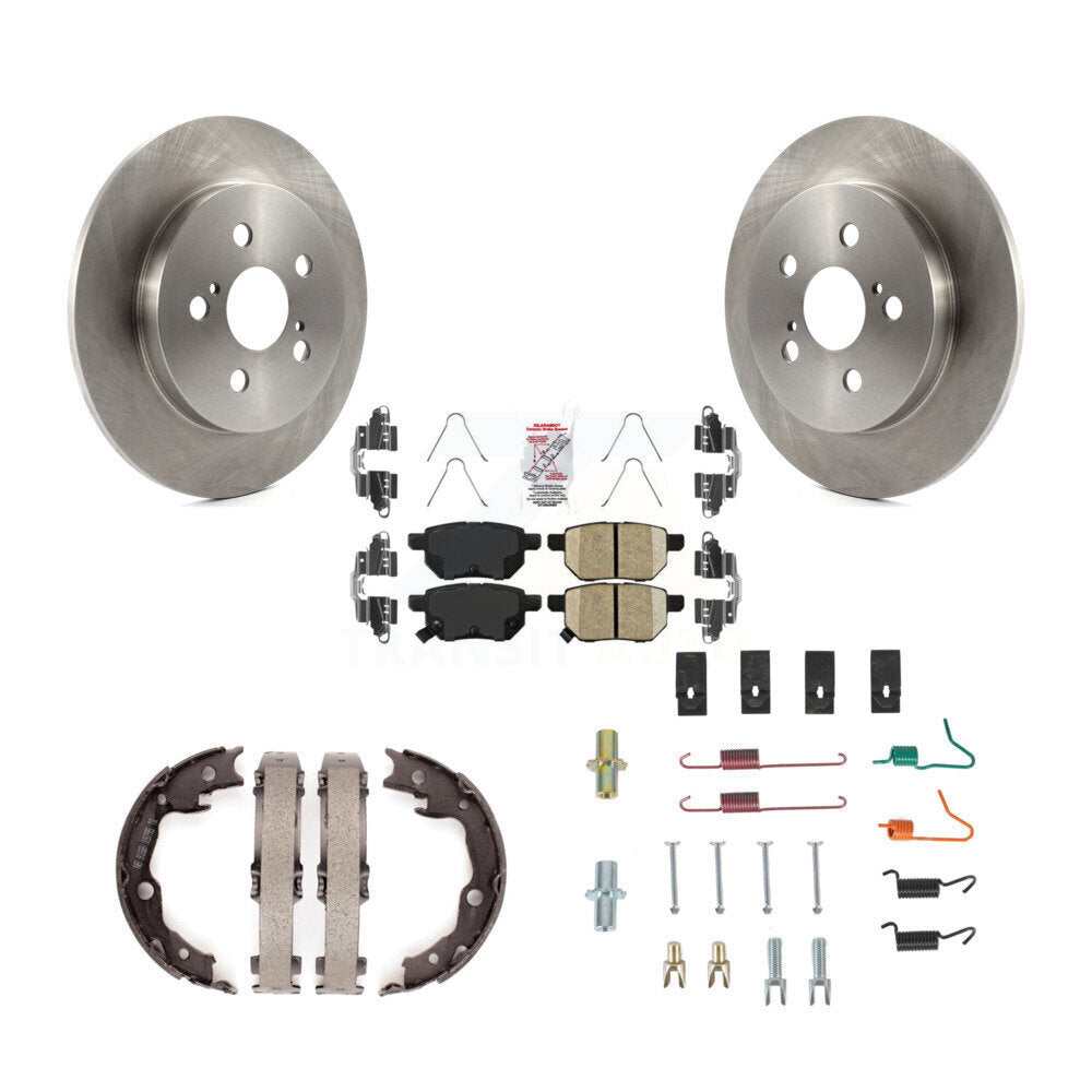 Kit de quincaillerie pour chaussures de stationnement, Rotors à disque arrière, tampons en céramique, pour Toyota Matrix Vibe