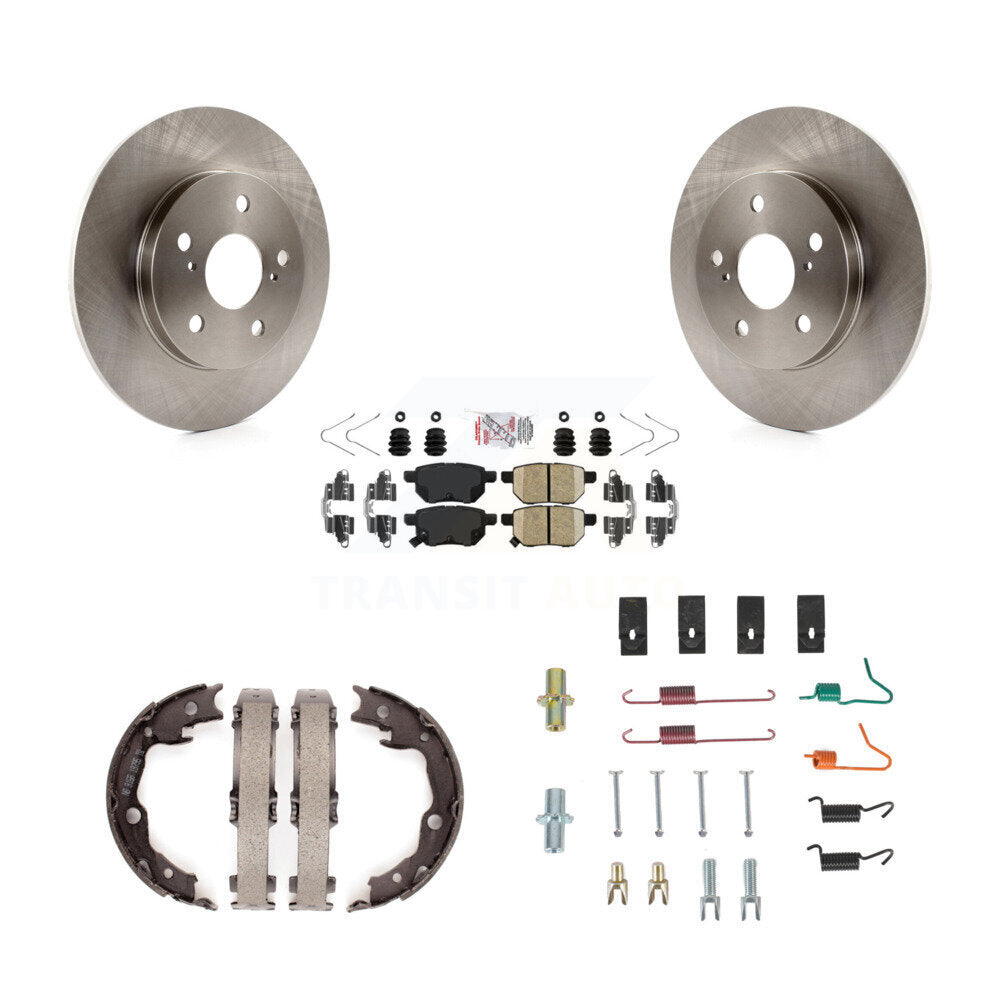 Kit de quincaillerie pour chaussures de stationnement, Rotors à disque arrière, tampons en céramique, pour Toyota Matrix Vibe
