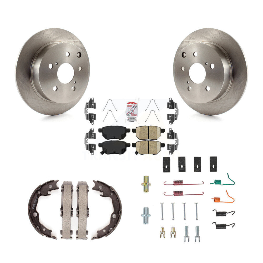 Kit de chaussures de stationnement et de matériel de stationnement, Rotors à disque arrière, plaquettes en céramique, pour Toyota Matrix XR