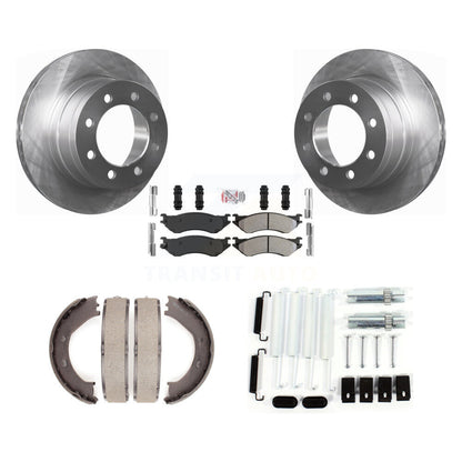 Rotors à disque arrière plaquettes semi-métalliques chaussures de frein de stationnement et Kit de matériel pour