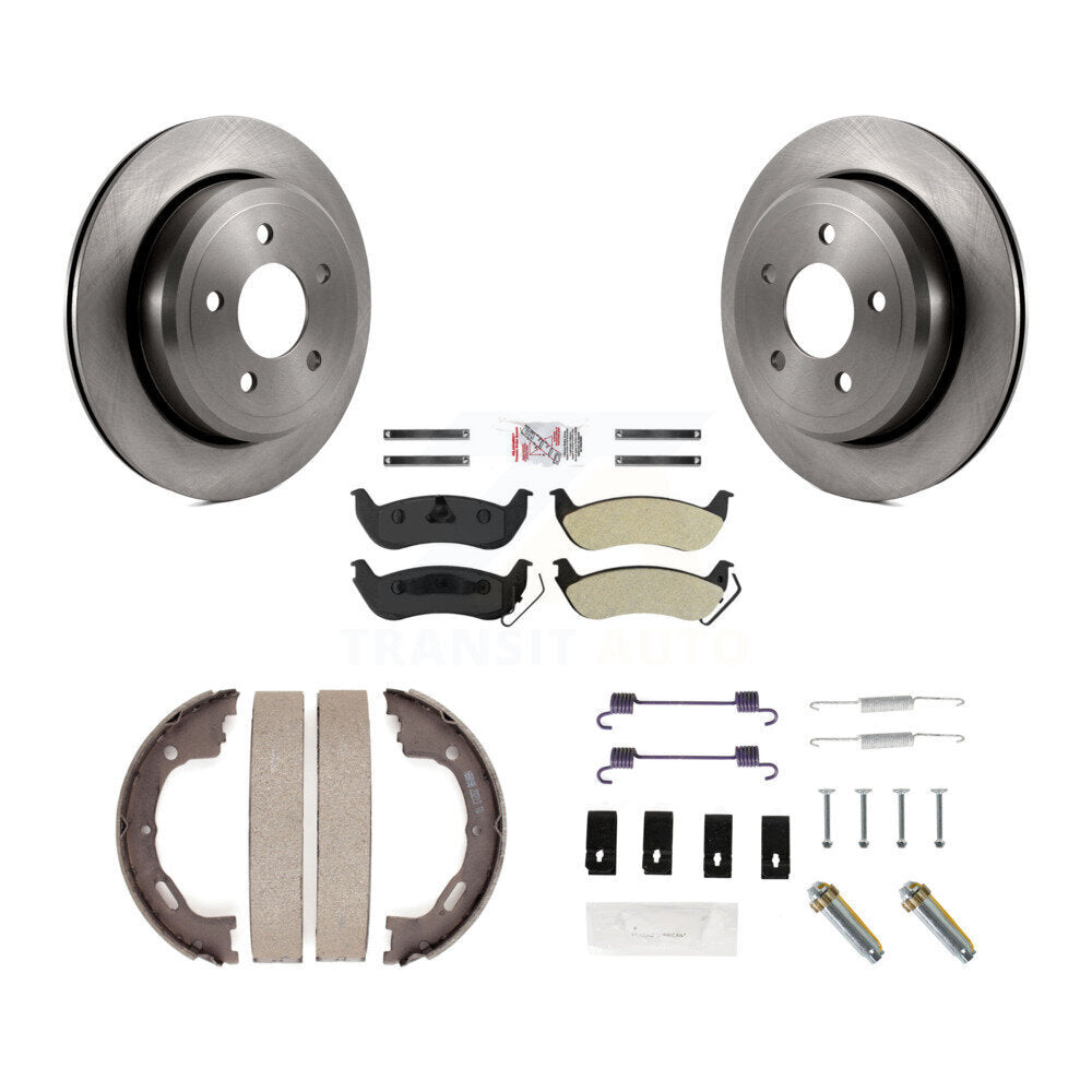 Kit de quincaillerie pour chaussures de stationnement, Rotors à disque arrière, plaquettes semi-métalliques, pour Mercury Gran