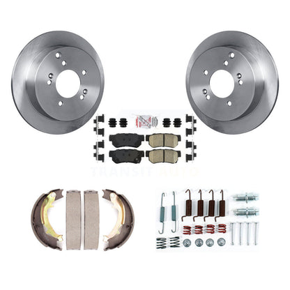 Kit de chaussures de stationnement et de matériel de stationnement, Rotors à disque arrière, plaquettes en céramique, pour Hyundai Santa Fe
