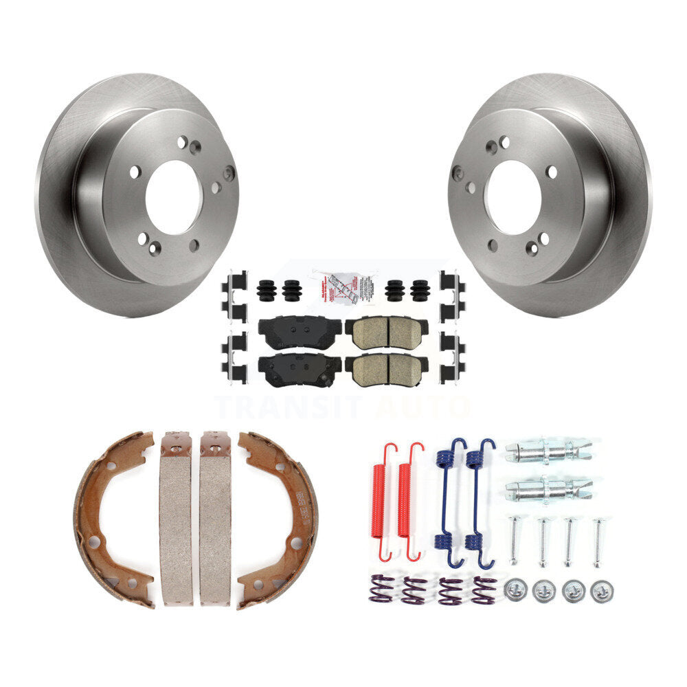 Kit de quincaillerie pour chaussures de stationnement, Rotors à disque arrière, tampons en céramique, pour Hyundai Tucson Kia