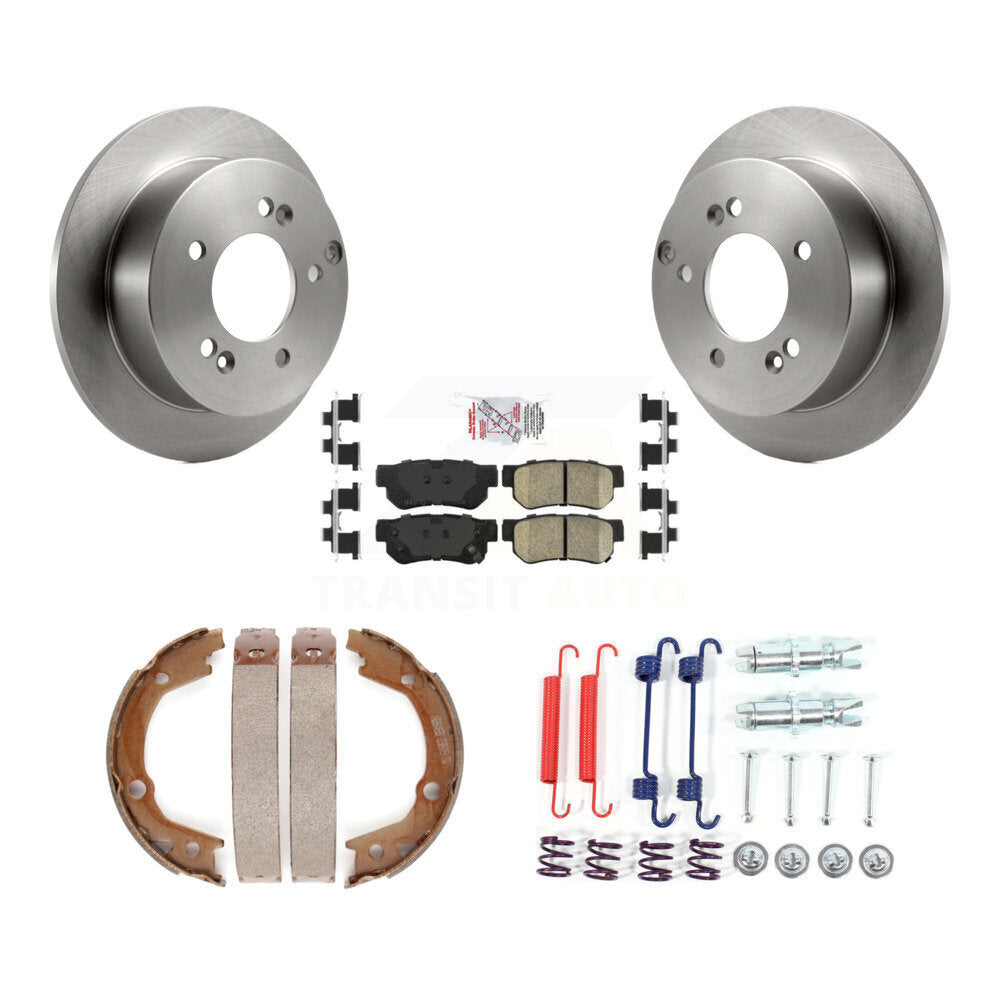 Kit de quincaillerie pour chaussures de stationnement, Rotors à disque arrière, tampons en céramique, pour Hyundai Tucson Kia