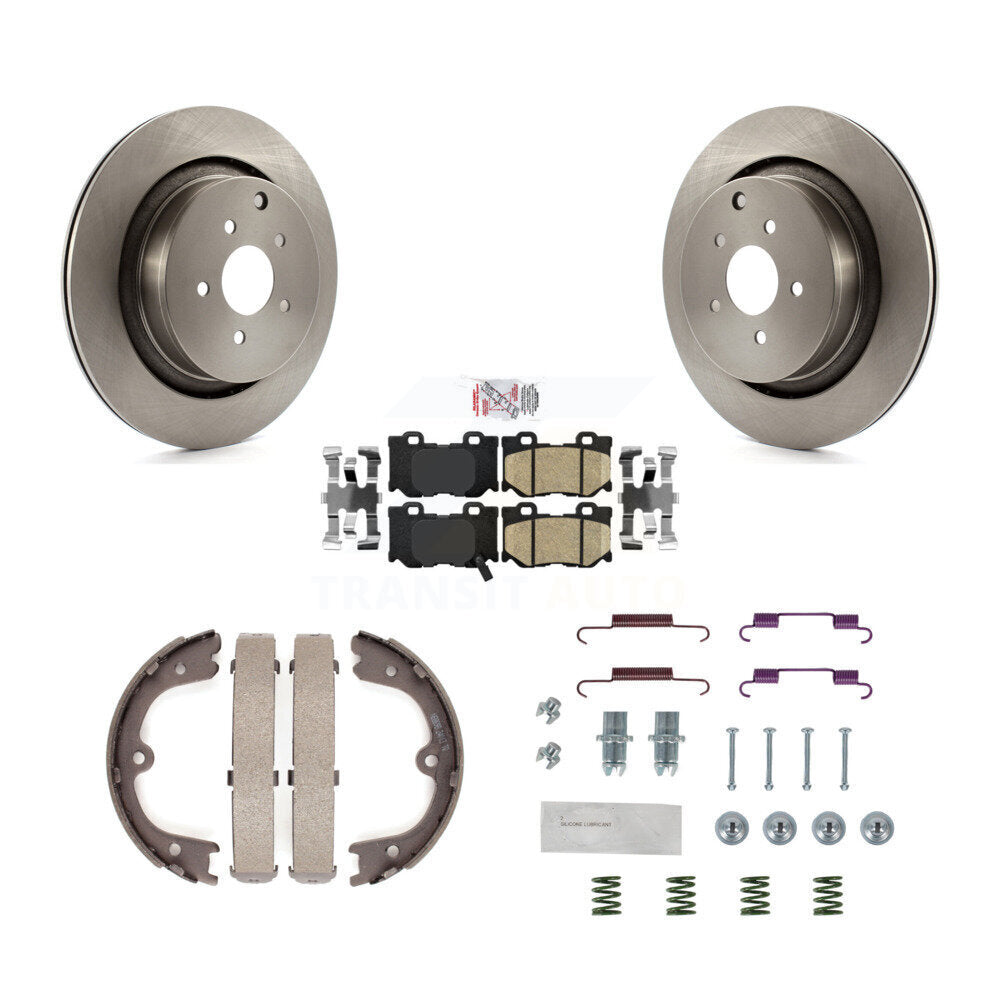Rotors de disque arrière, patins en céramique, chaussures de stationnement et Kit de matériel pour INFINITI Q50 M37