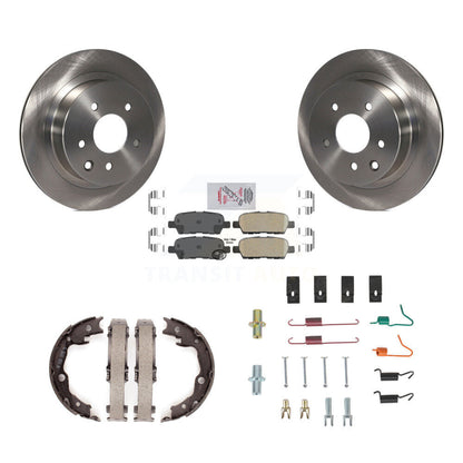 Kit de chaussures de stationnement et de matériel de stationnement, Rotors à disque arrière, plaquettes en céramique, pour Nissan Rogue LEA