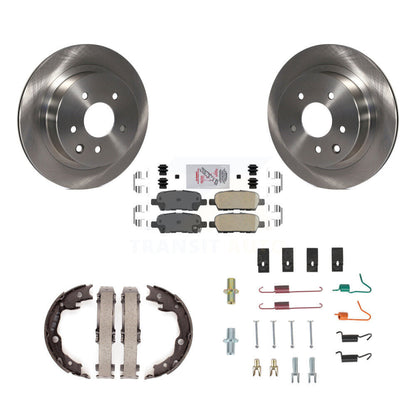 Kit de chaussures de stationnement et de matériel de stationnement, Rotors à disque arrière, plaquettes en céramique, pour Nissan Rogue LEA