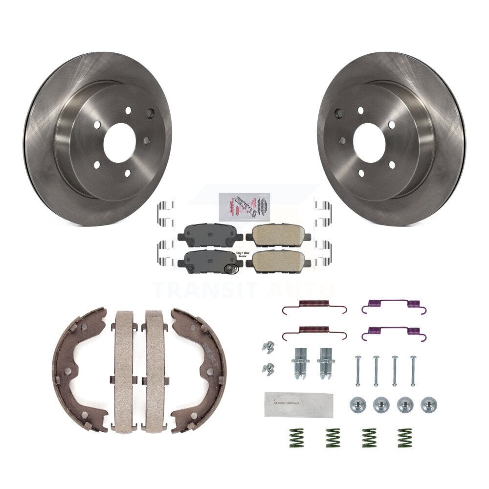 Kit de quincaillerie pour chaussures de stationnement, Rotors à disque arrière, tampons en céramique, pour INFINITI FX35 FX45