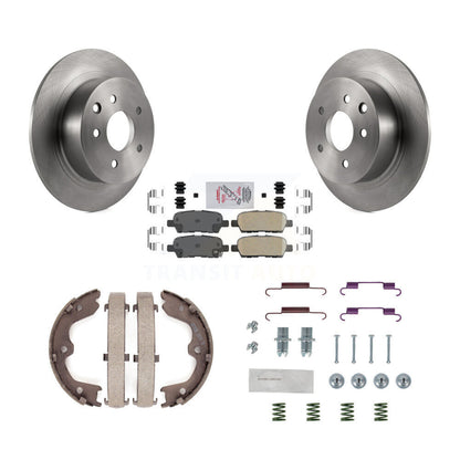 Kit de quincaillerie pour chaussures de frein de stationnement, Rotors à disque arrière, plaquettes en céramique, pour Nissan Altim