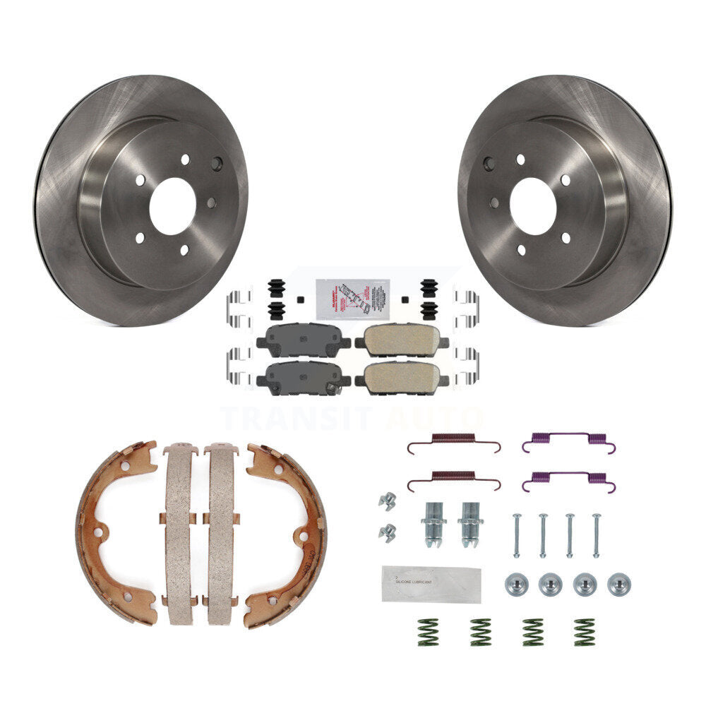 Kit de quincaillerie pour chaussures de stationnement, Rotors à disque arrière, tampons en céramique, pour INFINITI FX35 Ques