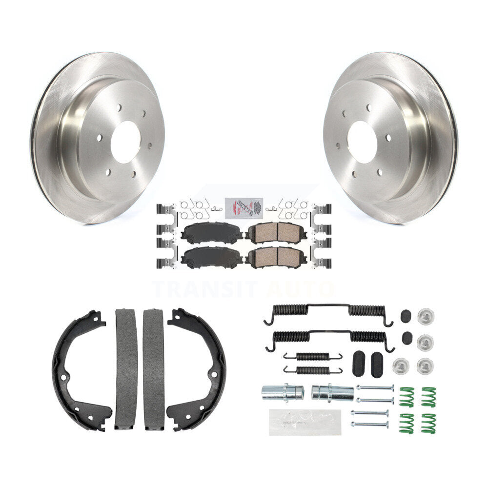 Kit de quincaillerie pour chaussures de stationnement, Rotors à disque arrière, tampons en céramique, pour Nissan TITAN 17-23