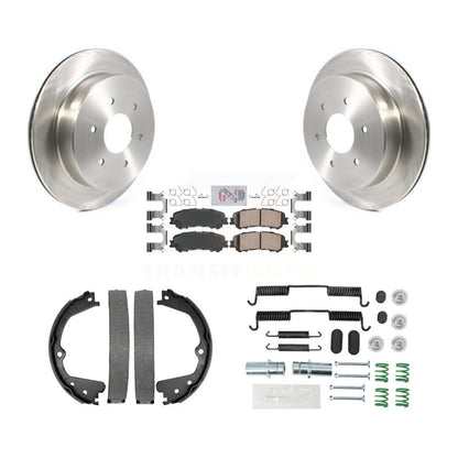 Kit de quincaillerie pour chaussures de stationnement, Rotors à disque arrière, tampons en céramique, pour Nissan TITAN 17-23