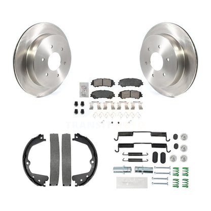 Kit de quincaillerie pour chaussures de stationnement, Rotors à disque arrière, tampons en céramique, pour Nissan TITAN 17-23