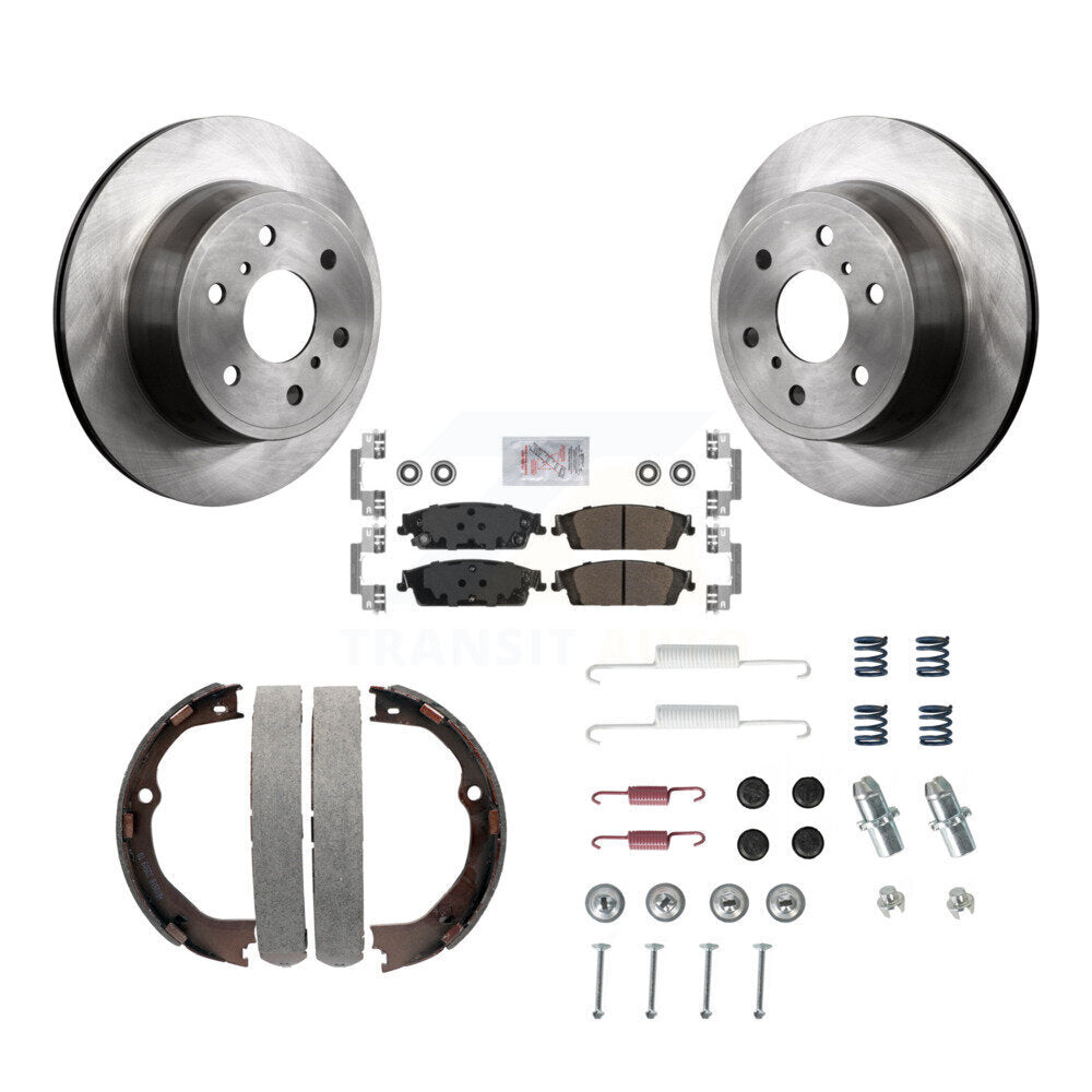 Kit de quincaillerie pour chaussures de stationnement, Rotors à disque arrière, plaquettes semi-métalliques, pour GMC Chevrole