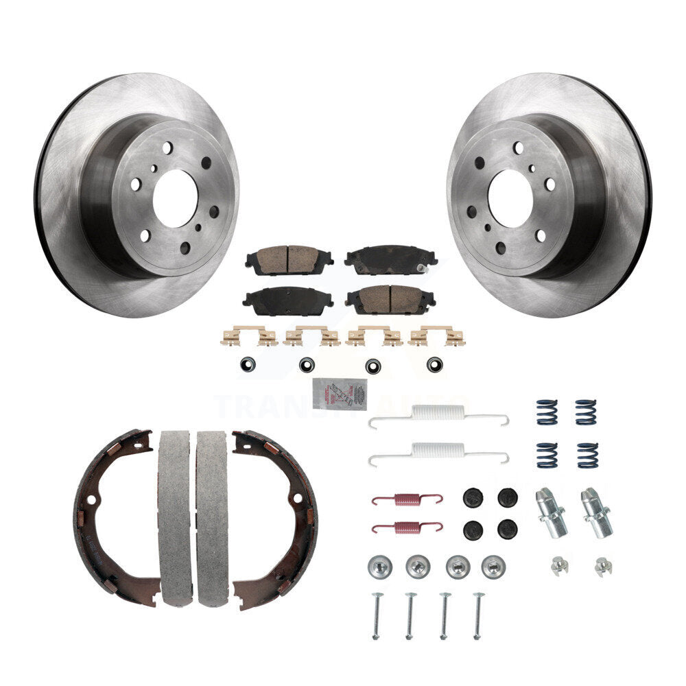Kit de quincaillerie pour chaussures de stationnement, Rotors à disque arrière, tampons en céramique, pour GMC Chevrolet 1500