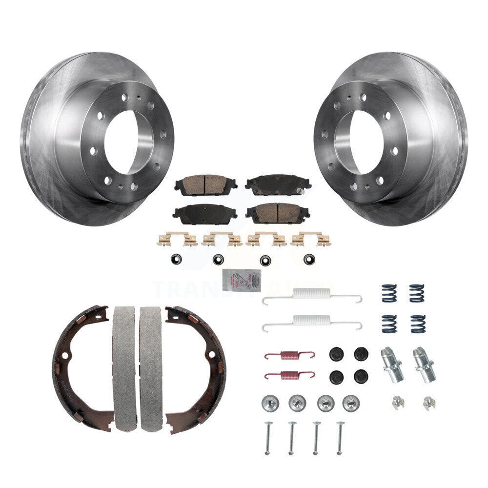 Kit de quincaillerie pour chaussures de stationnement, Rotors à disque arrière, tampons en céramique, pour Chevrolet Suburban