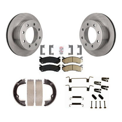Kit de quincaillerie pour chaussures de stationnement, Rotors à disque arrière, tampons en céramique, pour Chevrolet GMC 2500