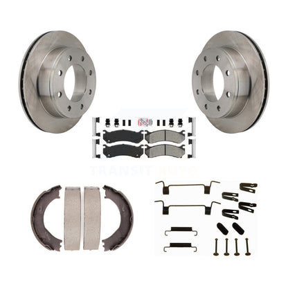 Kit de quincaillerie pour chaussures de stationnement, Rotors à disque arrière, plaquettes semi-métalliques, pour Chevrolet HD